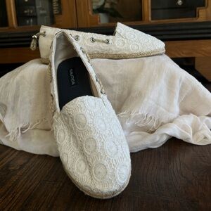 Nautica Women's Cream Espadrille Flats
